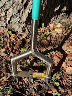 Heavy Duty Steel Hollow Tine Core Aerator for Clay Soil, Non-Clog - Blue customer photo 2