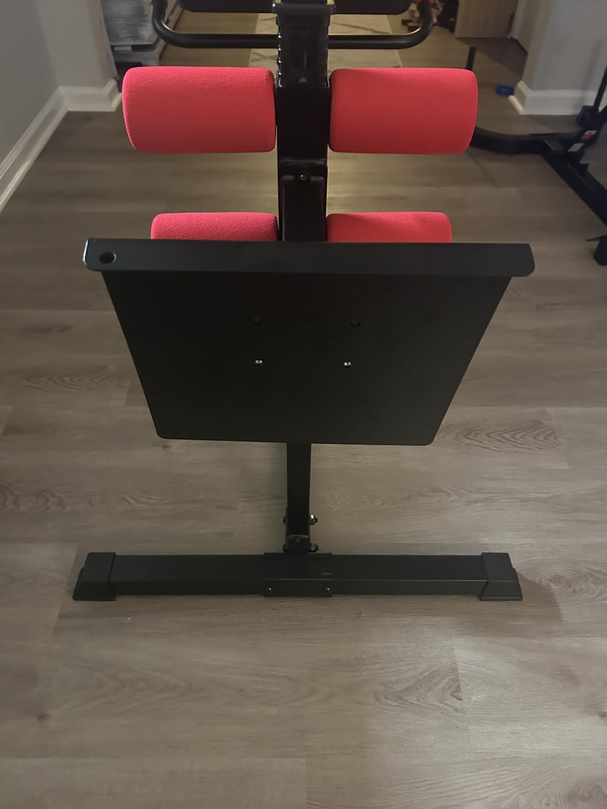 Roman Chair Back Extension Machine, Heavy Duty 330 LBS Hyperextension Bench | 7-Level Length Adjustment for Different Heights, Dual Ankle Rollers, GHD Machine for Abs Glutes Hamstrings & Core, Home Gym customer photo 2