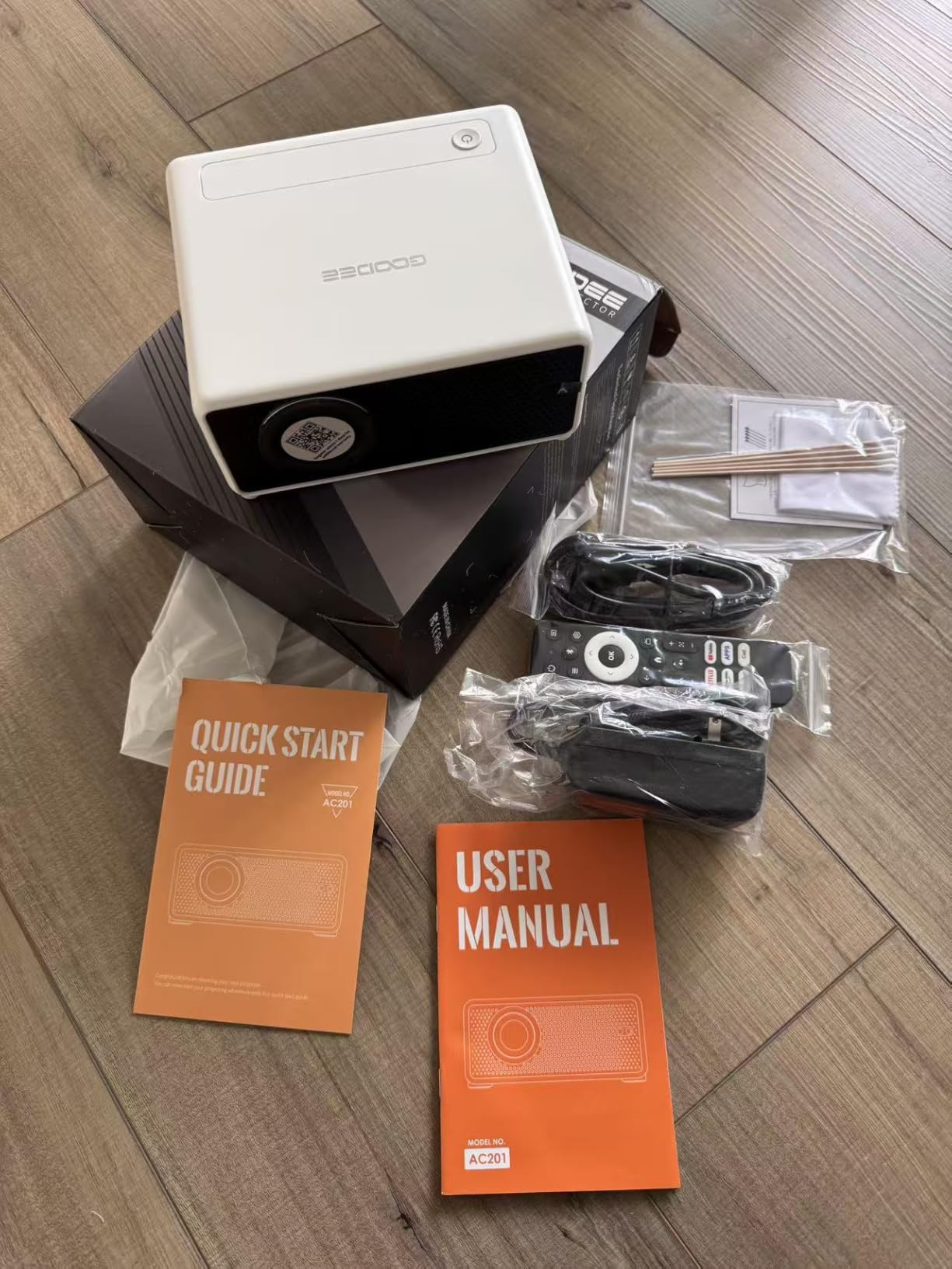 GOODEE Mini Projector with WiFi and Bluetooth - Built-in Apps customer photo 2