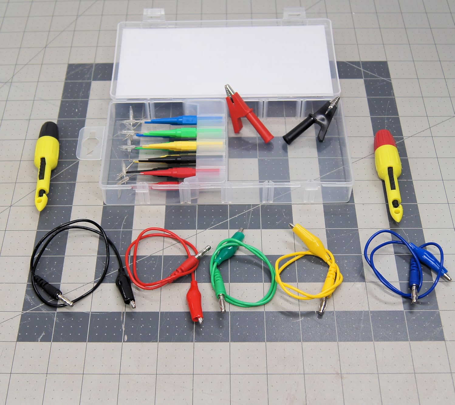 29-Piece Multimeter Test Leads Set, CAT.III 1000V / CAT.IV 600V Multimeter Probes with Alligator Clips, Piercing Probes, Needle Probe, Replaceable Probe Accessories, Soft PVC Volt Meter Lead customer photo 1