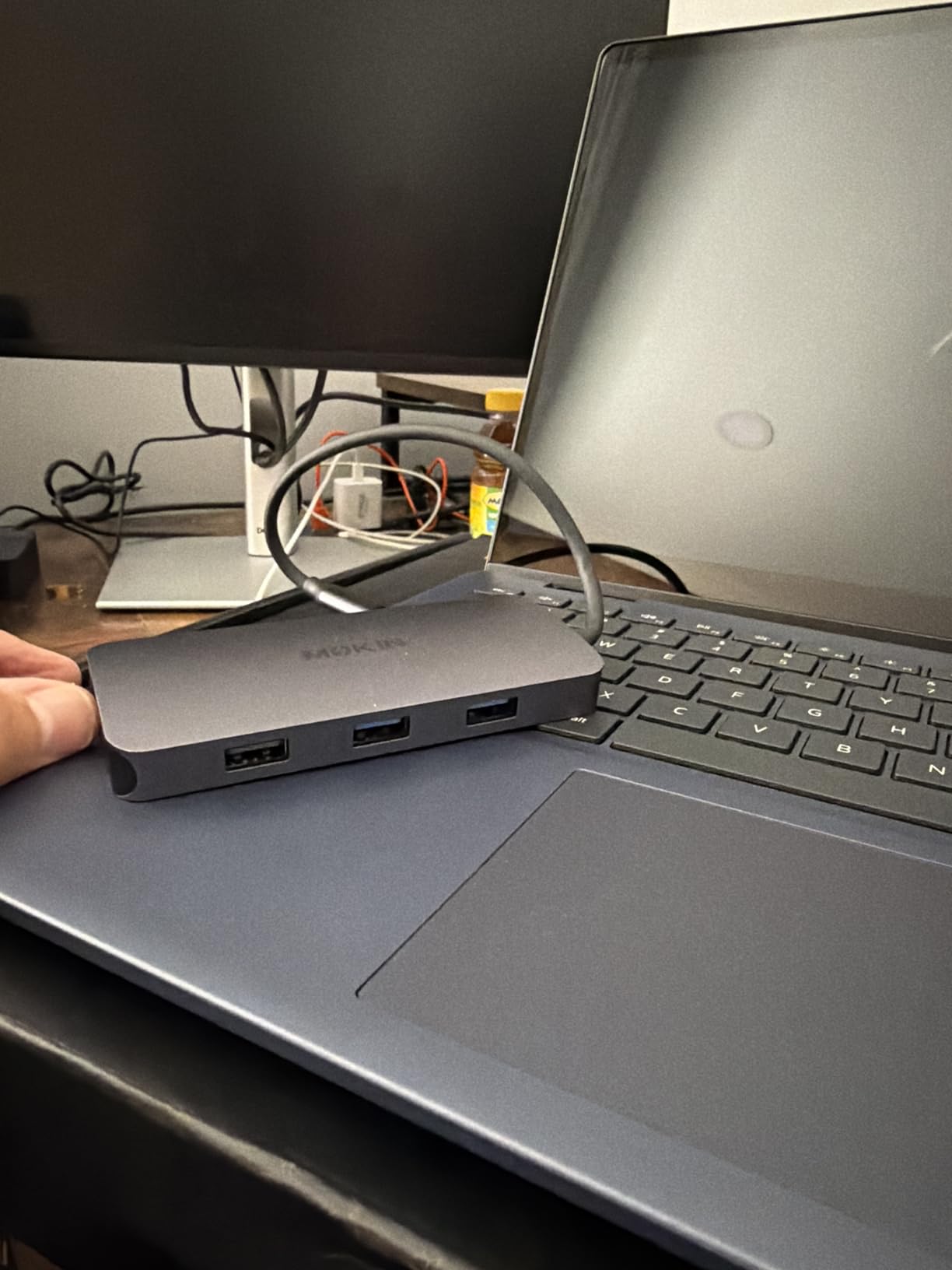 MOKiN Docking Station Dual Monitor with 2 HDMI/Built in 160W Power customer photo 1