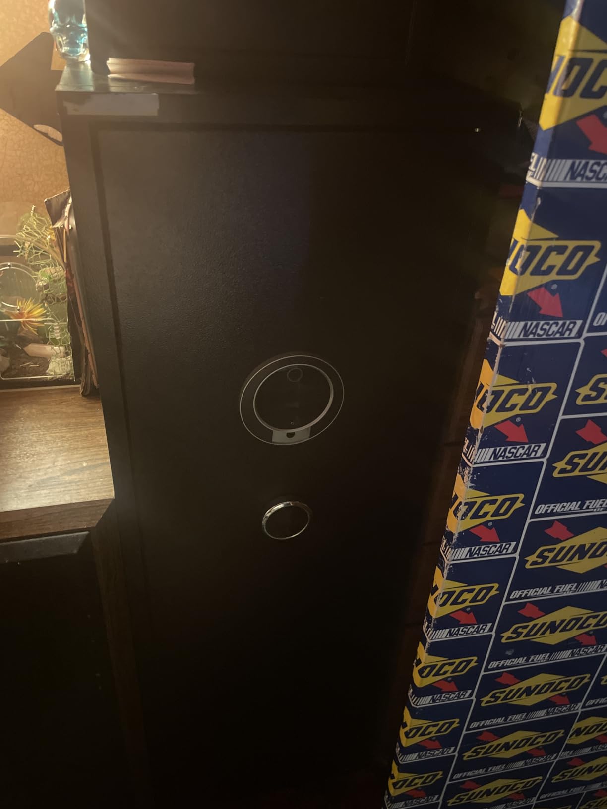 Gun Safe for Rifles and Pistols, Large Modular Gun Locker Cabinet, with Biometric Quick Access, Gun Cabinets for Rifles and Shotguns, for Home Defense & Hunting Storage, 55