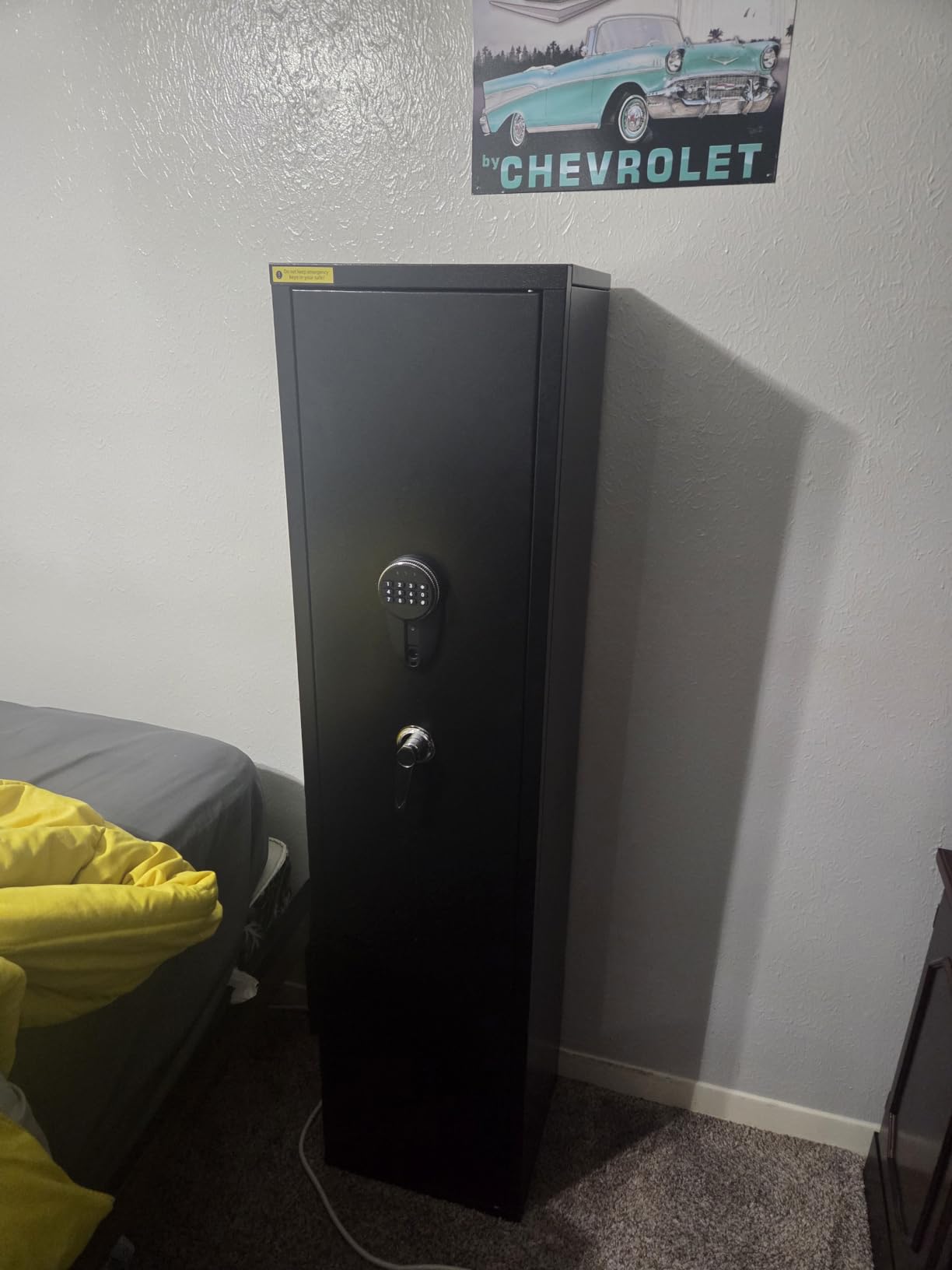 Gun Safe for Rifles and Pistols, Large Modular Gun Locker Cabinet, with Biometric Quick Access, Gun Cabinets for Rifles and Shotguns, for Home Defense & Hunting Storage, 55