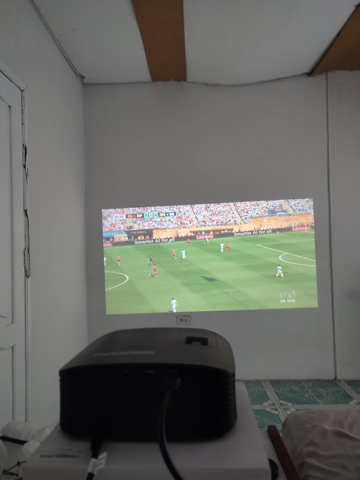 GOODEE Mini Projector [Official Licensed Google TV] Built-in Apps customer photo 2