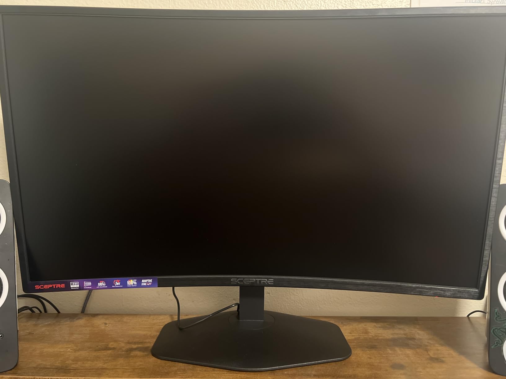 New! Sceptre Curved 34-inch Prime Gaming Monitor 3440 x 1440 up to 240Hz 1500R 1ms 100% sRGB DisplayPort x2 HDMI x2 Build-in Speakers, Machine Black 2027 (C345B-QU240T Series) customer photo 1