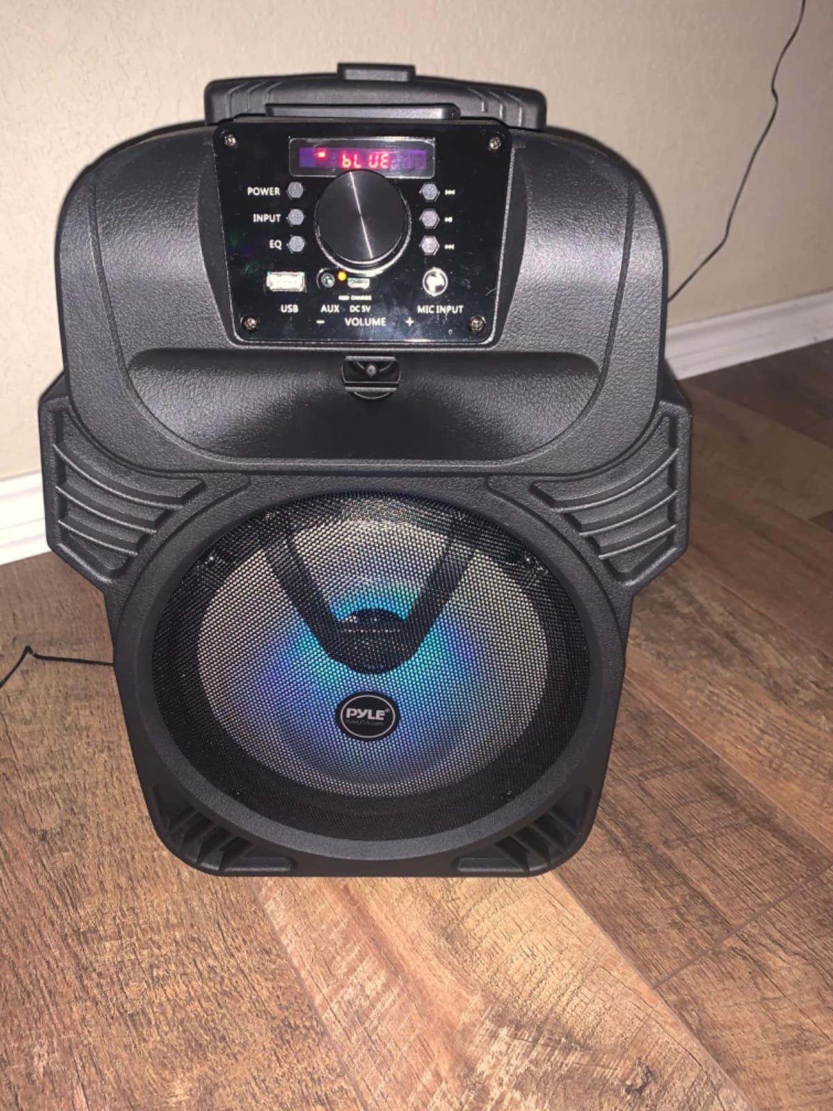 Portable Bluetooth PA Speaker System - 300W Rechargeable Outdoor Bluetooth Speaker Portable PA System w/ 8” Subwoofer 1” Tweeter, Microphone in, Party Lights, MP3/USB, Radio, Remote customer photo 2