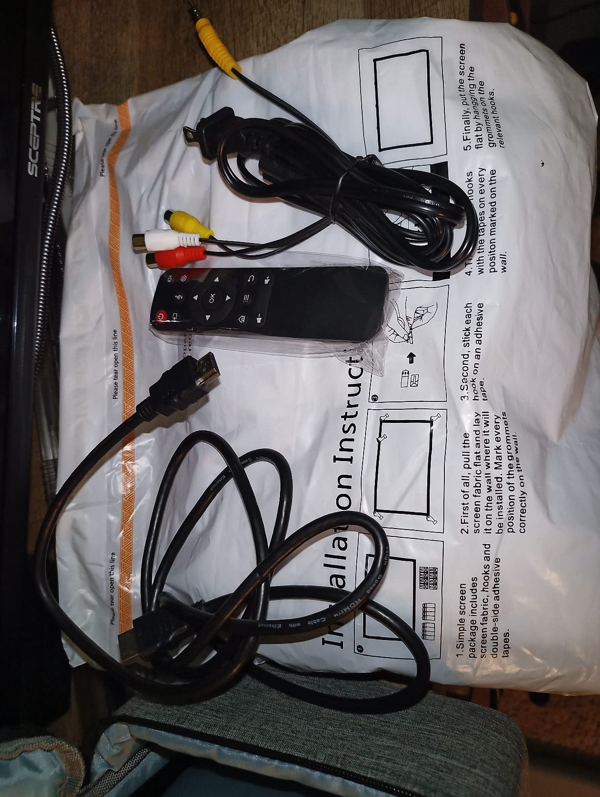 3500 ANSI Large Projector with WiFi and Bluetooth, 450