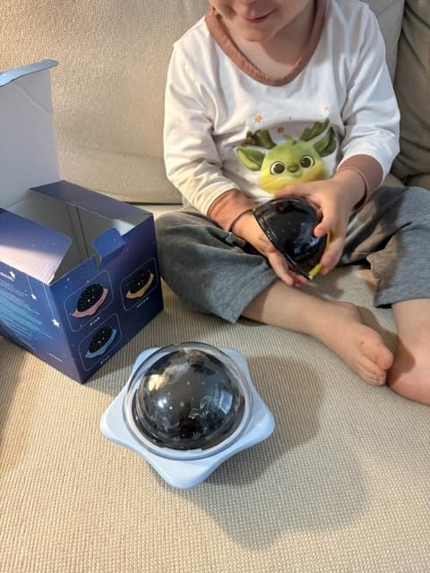 3D Galaxy Projector,Smart APP 60 Scenes Star Projector Bluetooth Speaker customer photo 1