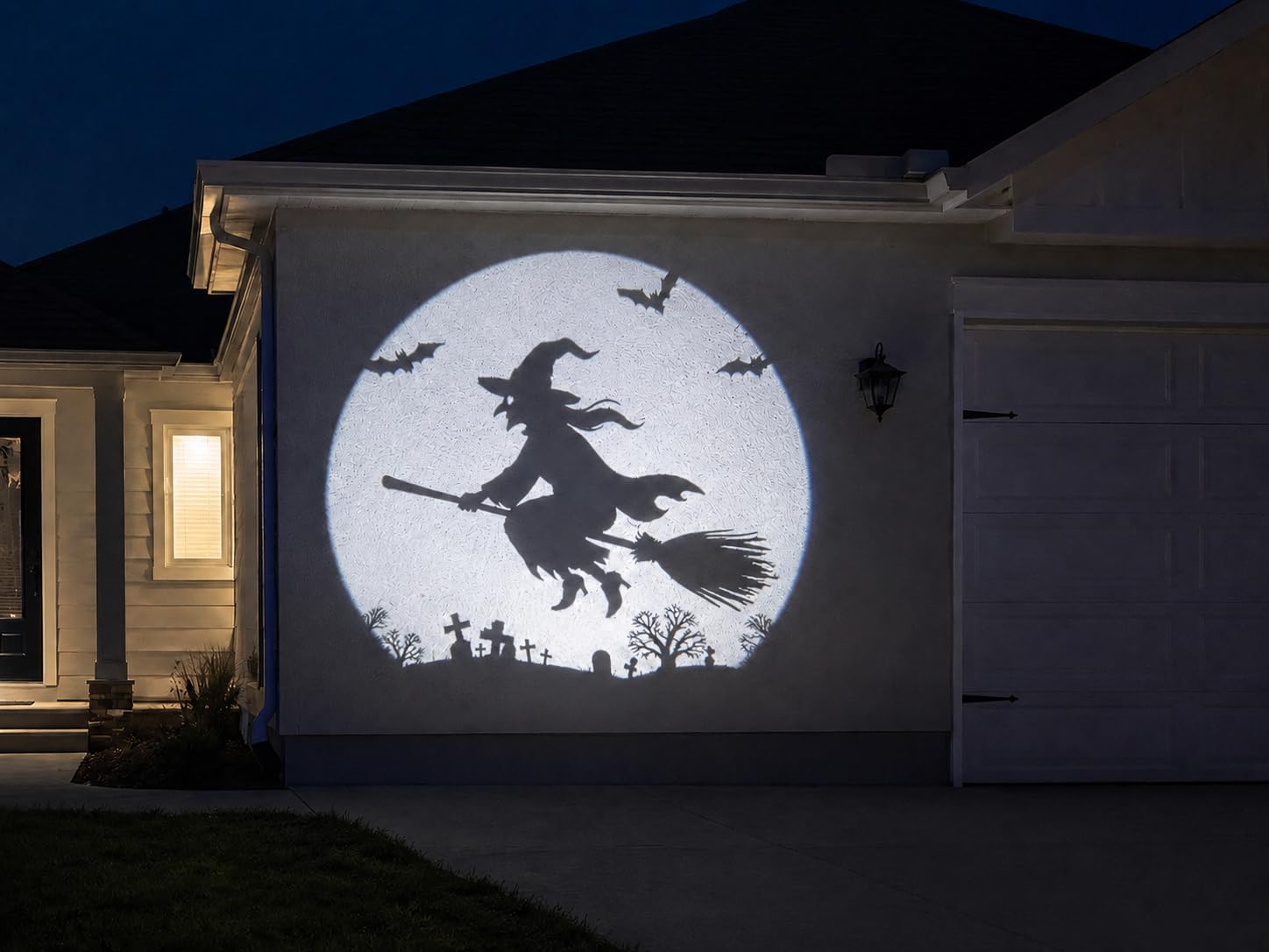 3 in 1 Halloween Projector Lights, Dynamic Halloween Projector Outdoor customer photo 1
