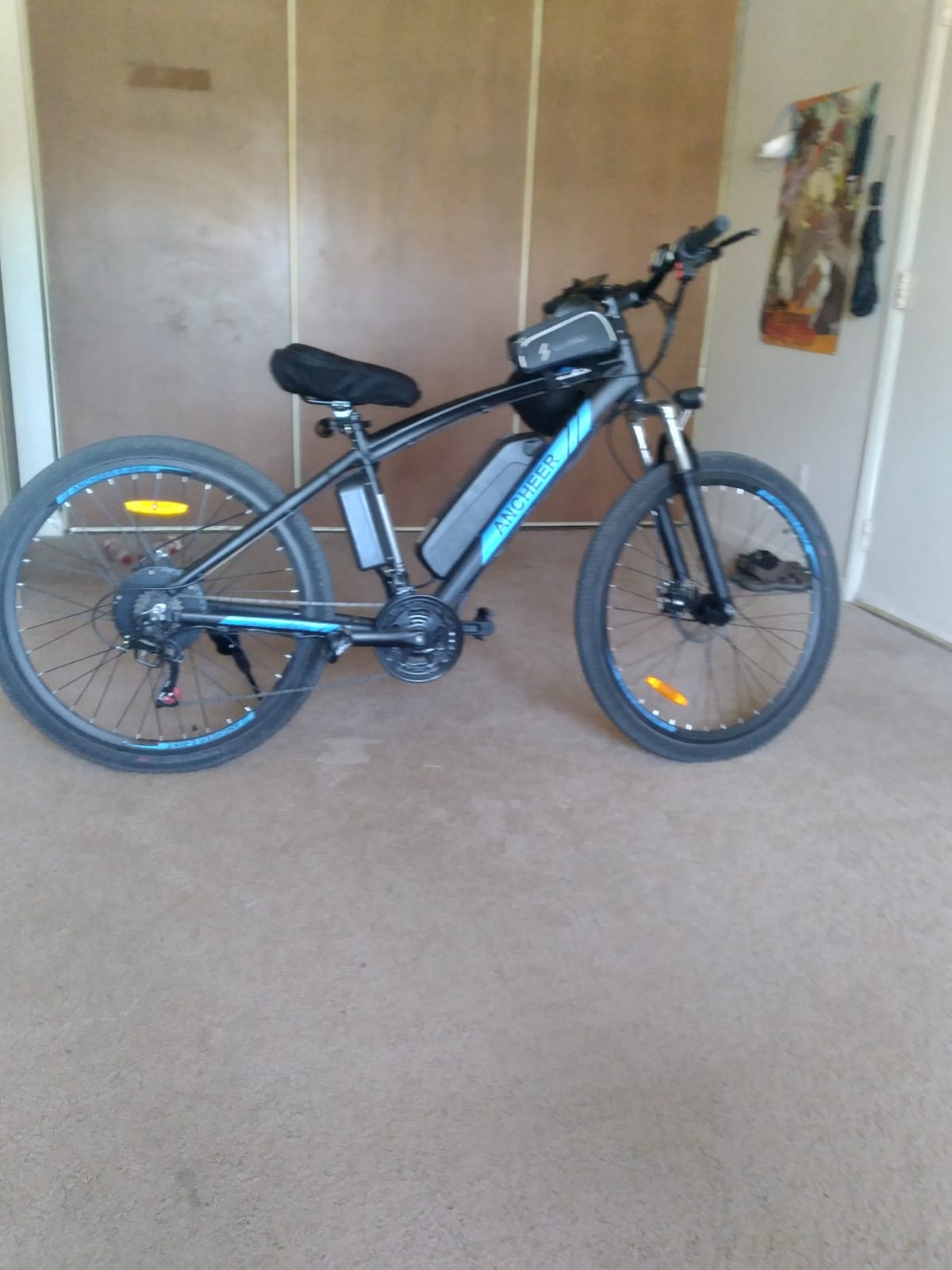 ANCHEER Electric Bike for Adults, 27.5”Electric Mountain Bike with 750W Peak Motor, 48V 499Wh Battery, Up to 60 Miles, Fast 3-Hour Charging, 21-Speed Ebike customer photo 2