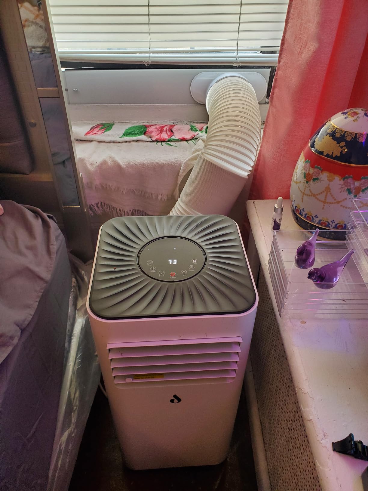 14000 BTU Smart Portable Air Conditioners, AC Unit Cools up to 750 sq. ft, Cooling, Dehumidifier & Fan, Auto Evaporation, Touchscreen, Silent Sleep Mode Portable AC with Remote & Ventilation Kit customer photo 1