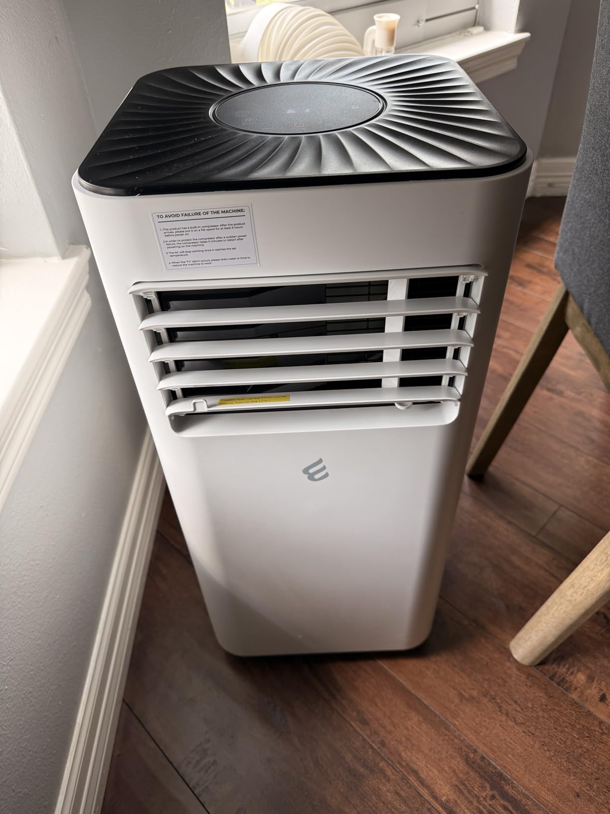 14000 BTU Smart Portable Air Conditioners, AC Unit Cools up to 750 sq. ft, Cooling, Dehumidifier & Fan, Auto Evaporation, Touchscreen, Silent Sleep Mode Portable AC with Remote & Ventilation Kit customer photo 2