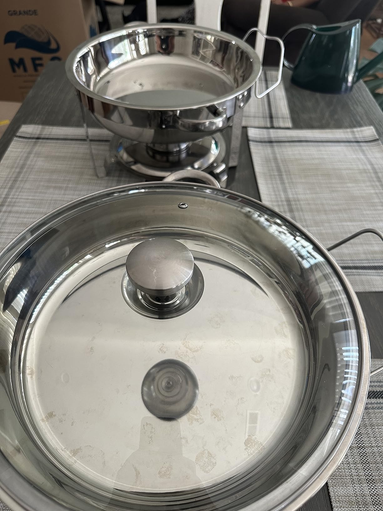 VEVOR 1 Pack Soup Chafer, Chafing Dish for Buffet Set, 11QT Stainless Steel customer photo 2