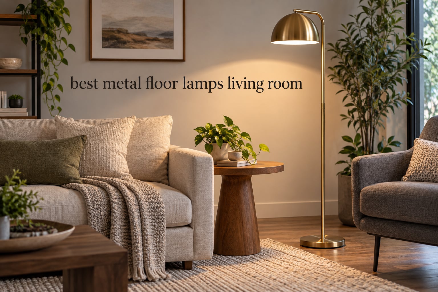 best metal floor lamps living room
