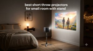 best short throw projectors for small room with stand