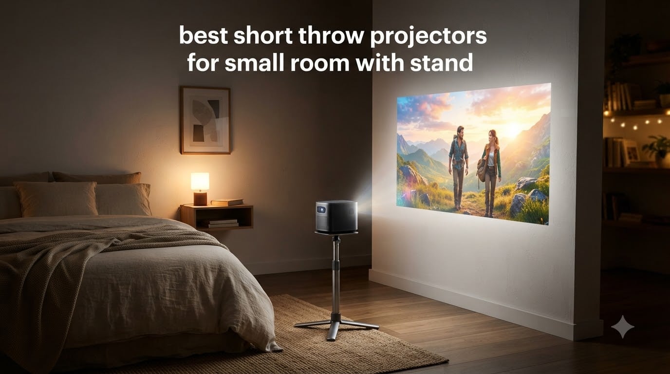 best short throw projectors for small room with stand
