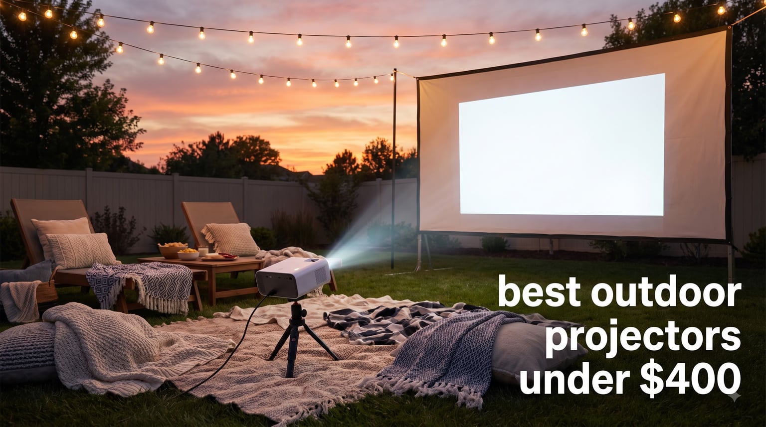 best outdoor projectors under $400