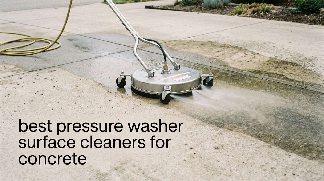 best pressure washer surface cleaners for concrete