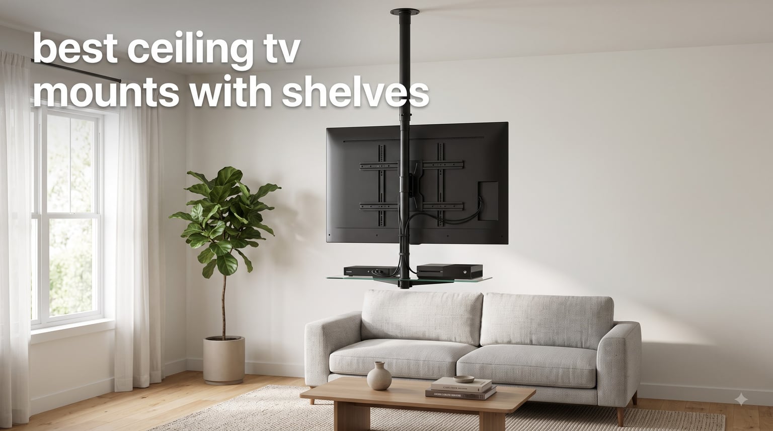 best ceiling tv mounts with shelves