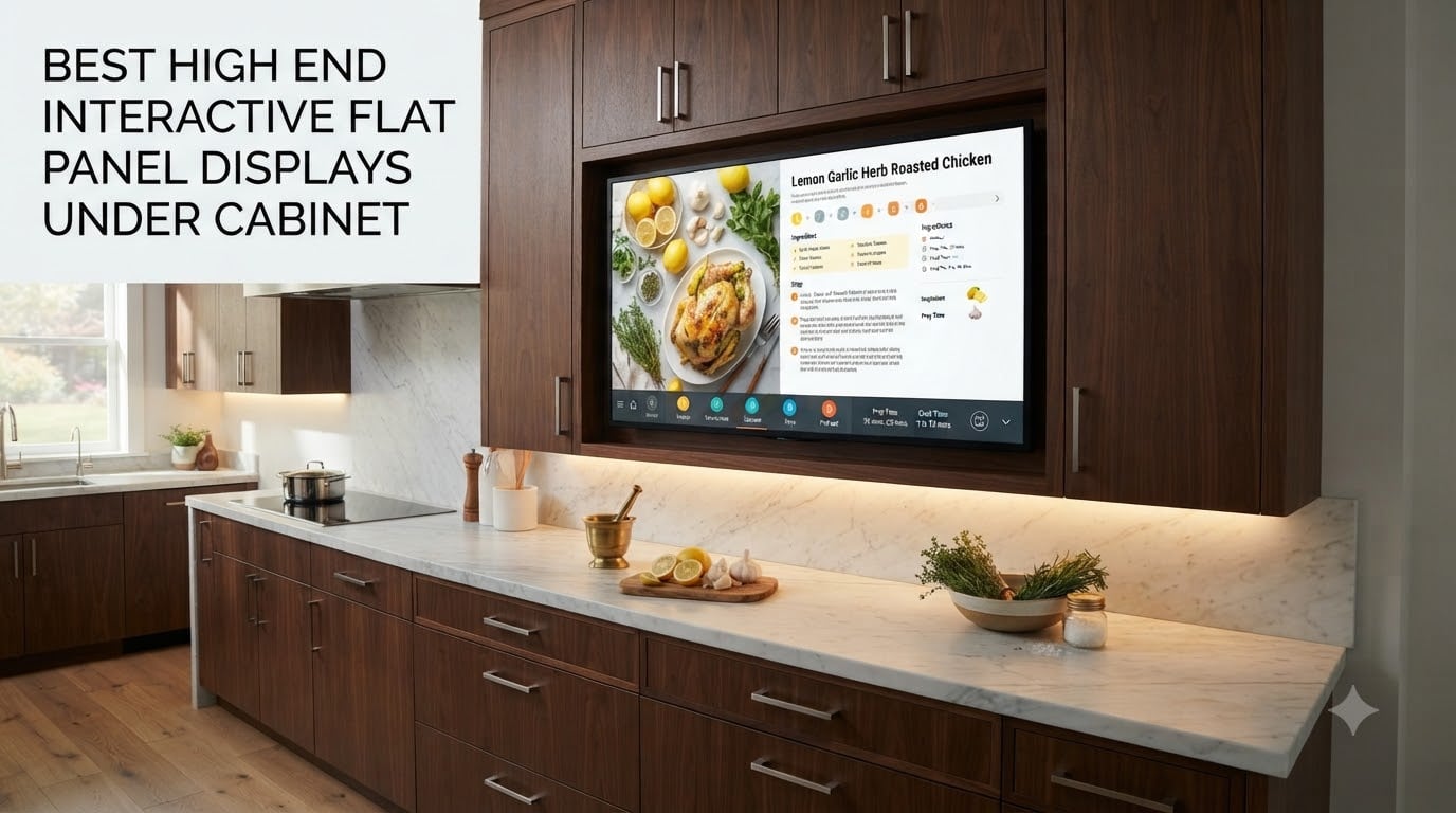 best high end interactive flat panel displays under cabinet