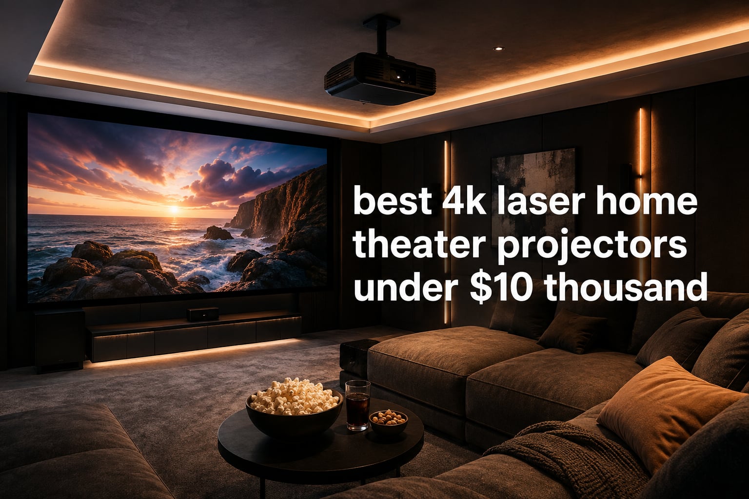 best 4k laser home theater projectors under $10 thousand