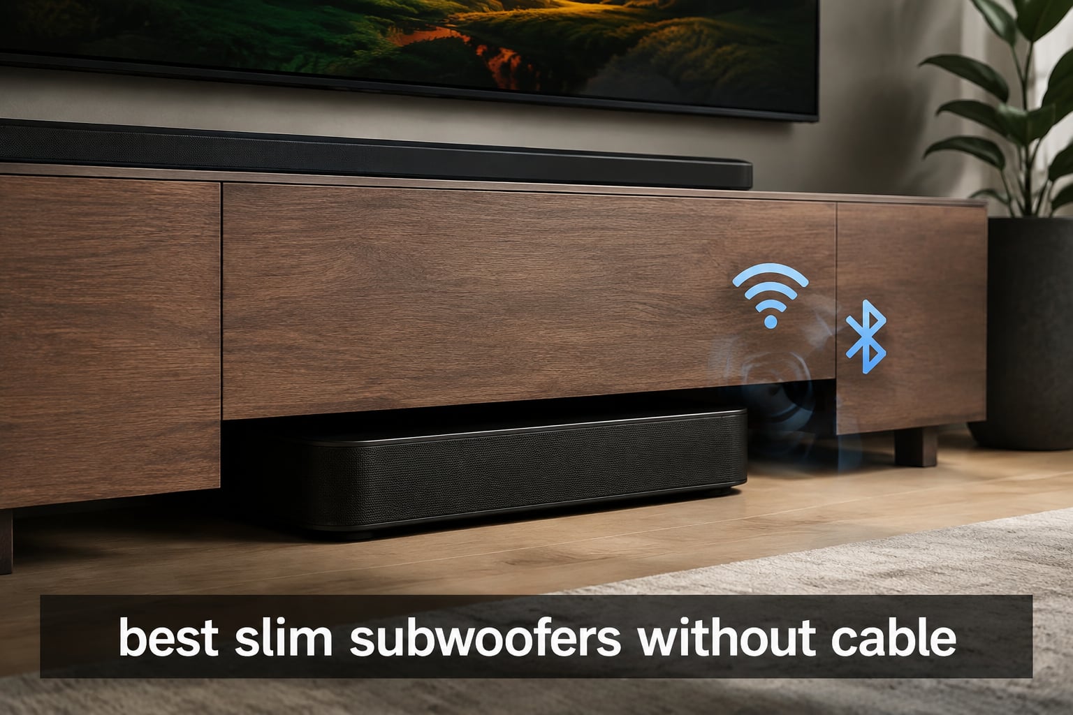 best slim subwoofers without cable