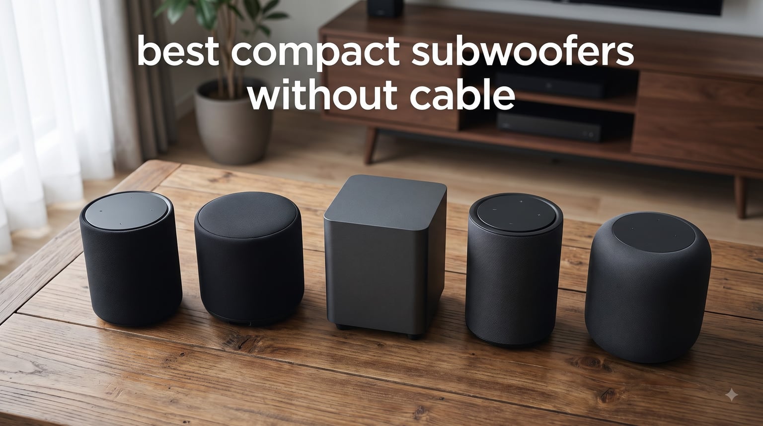 best compact subwoofers without cable