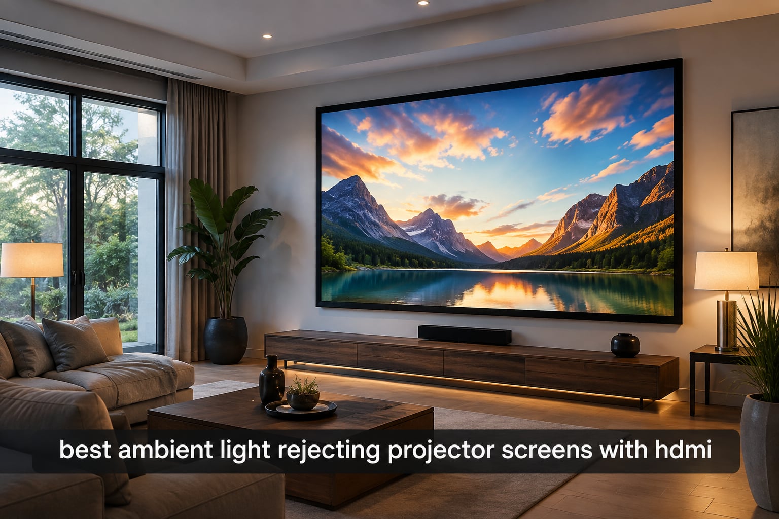 best ambient light rejecting projector screens with hdmi