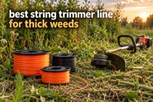 best string trimmer line for thick weeds