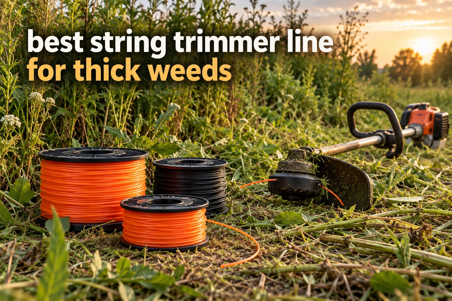 best string trimmer line for thick weeds