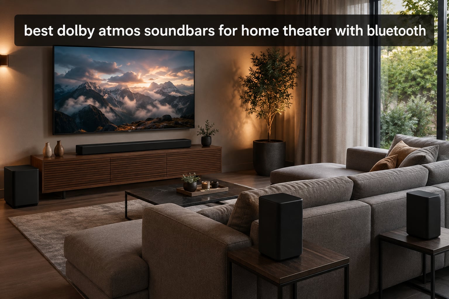 best dolby atmos soundbars for home theater with bluetooth