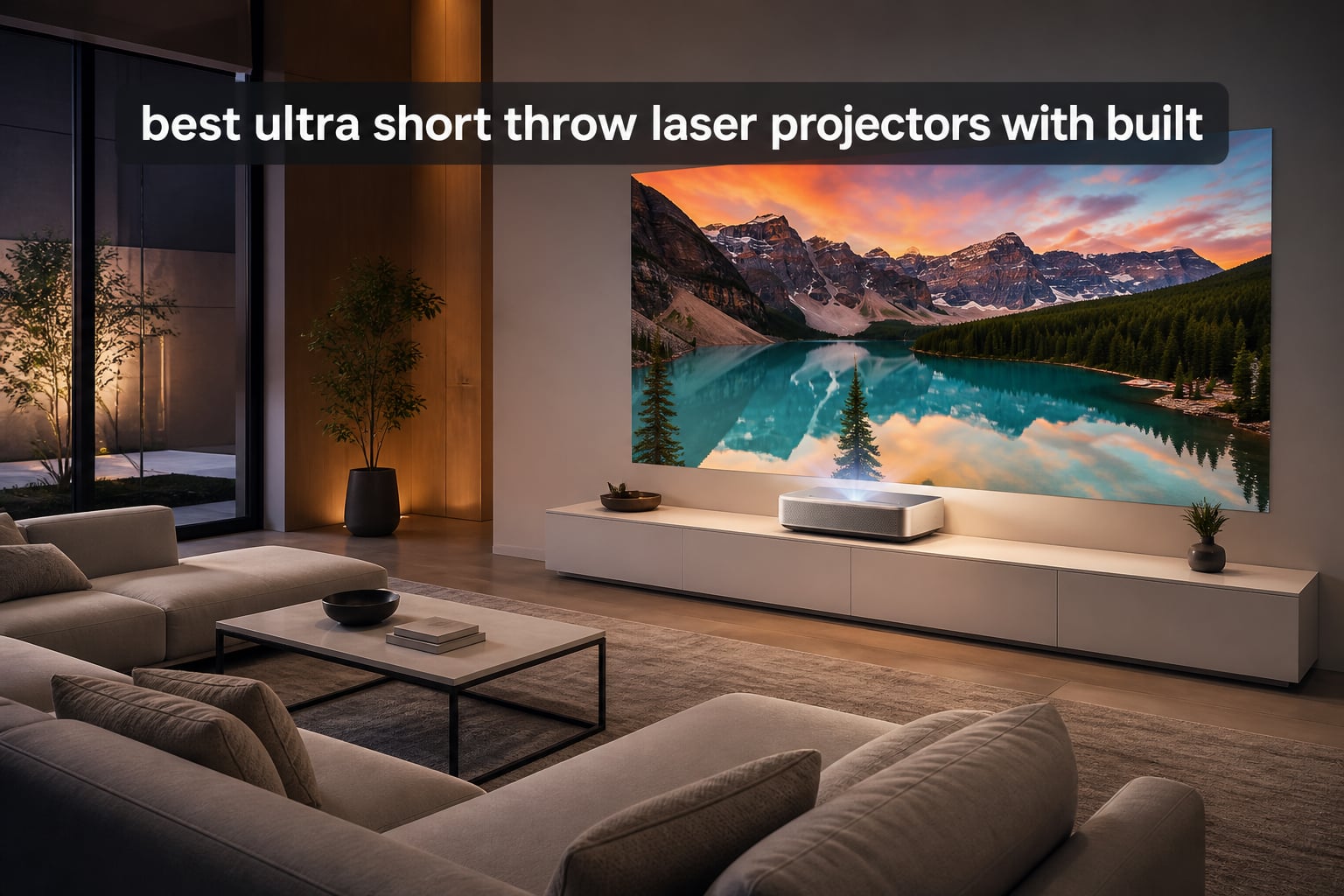 best ultra short throw laser projectors with built