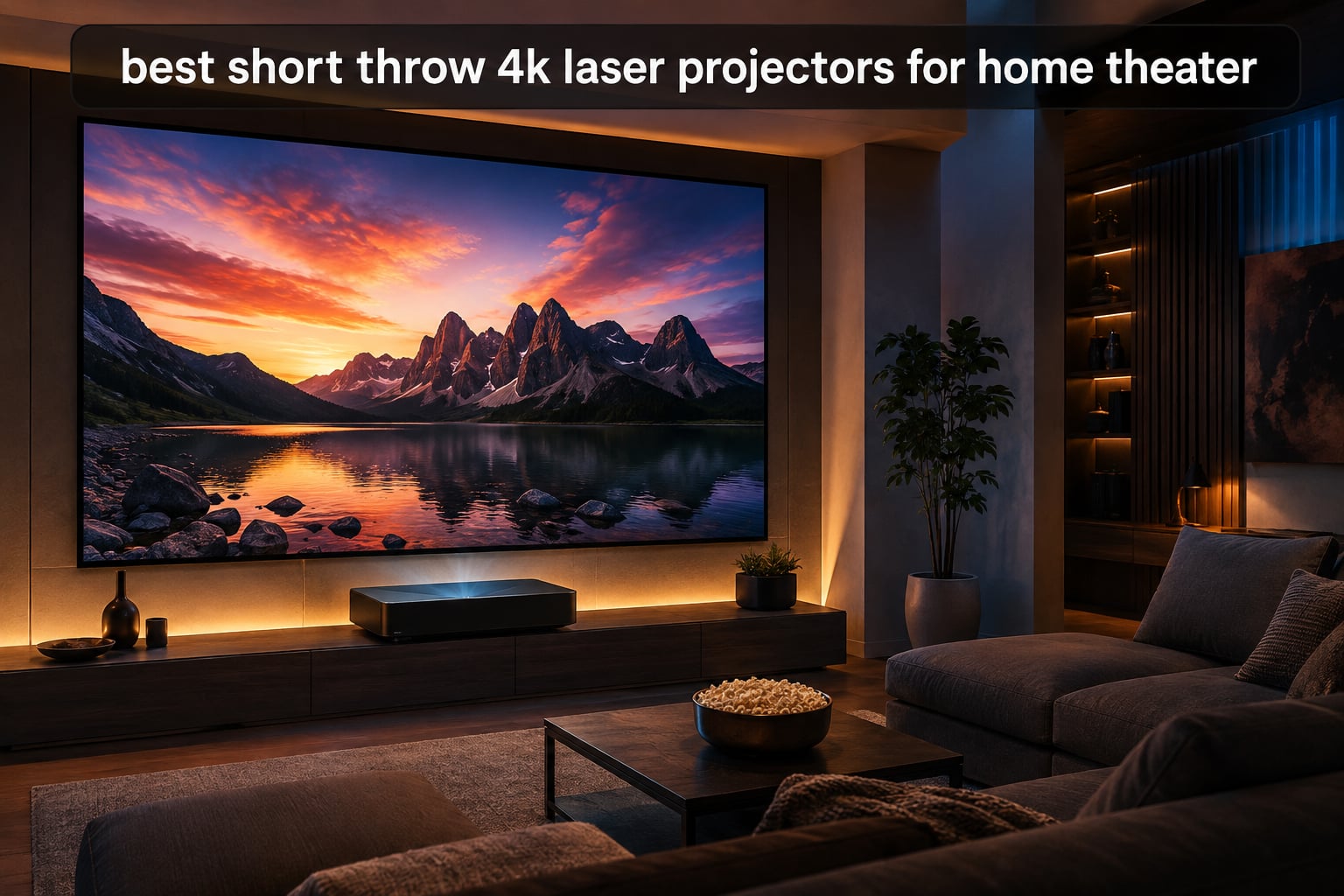 best short throw 4k laser projectors for home theater