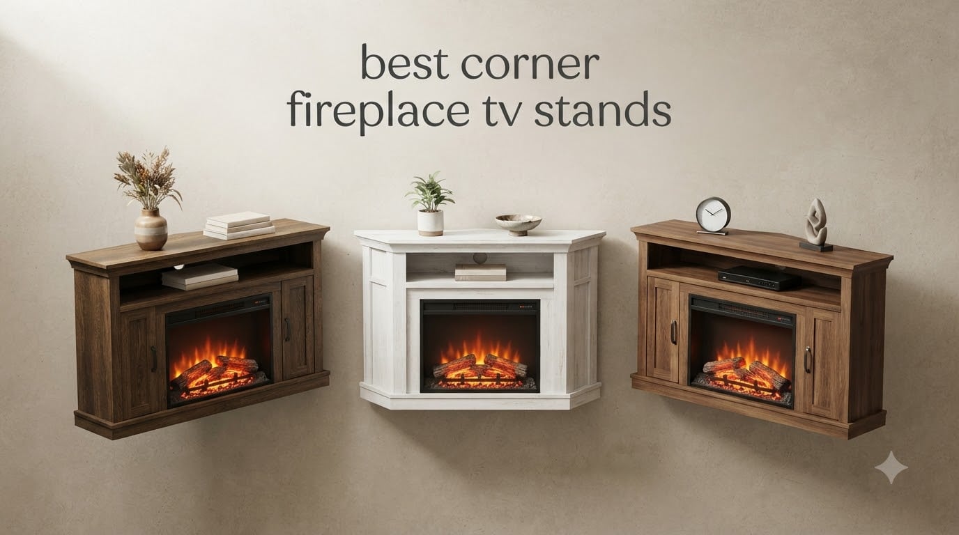 best corner fireplace tv stands