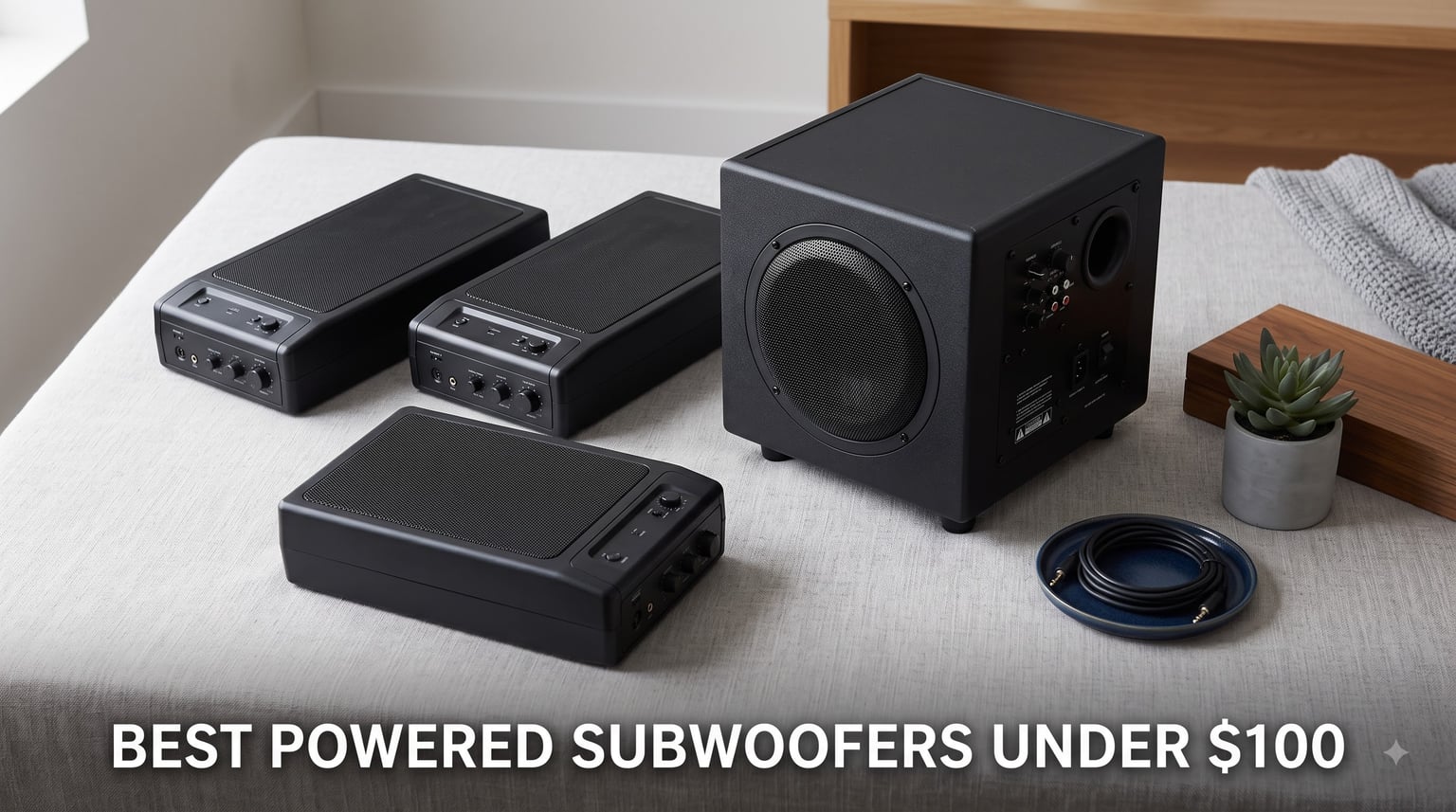 best powered subwoofers under $100