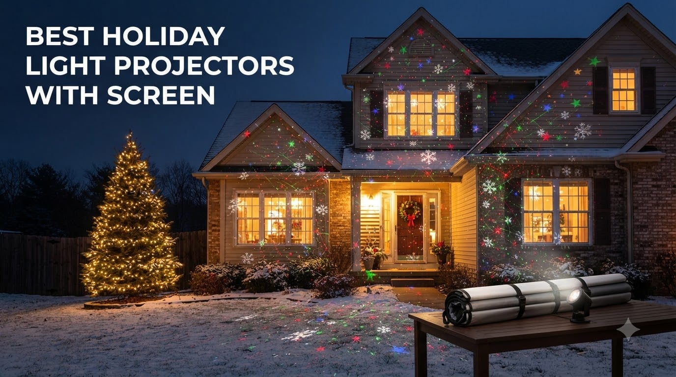 best holiday light projectors with screen