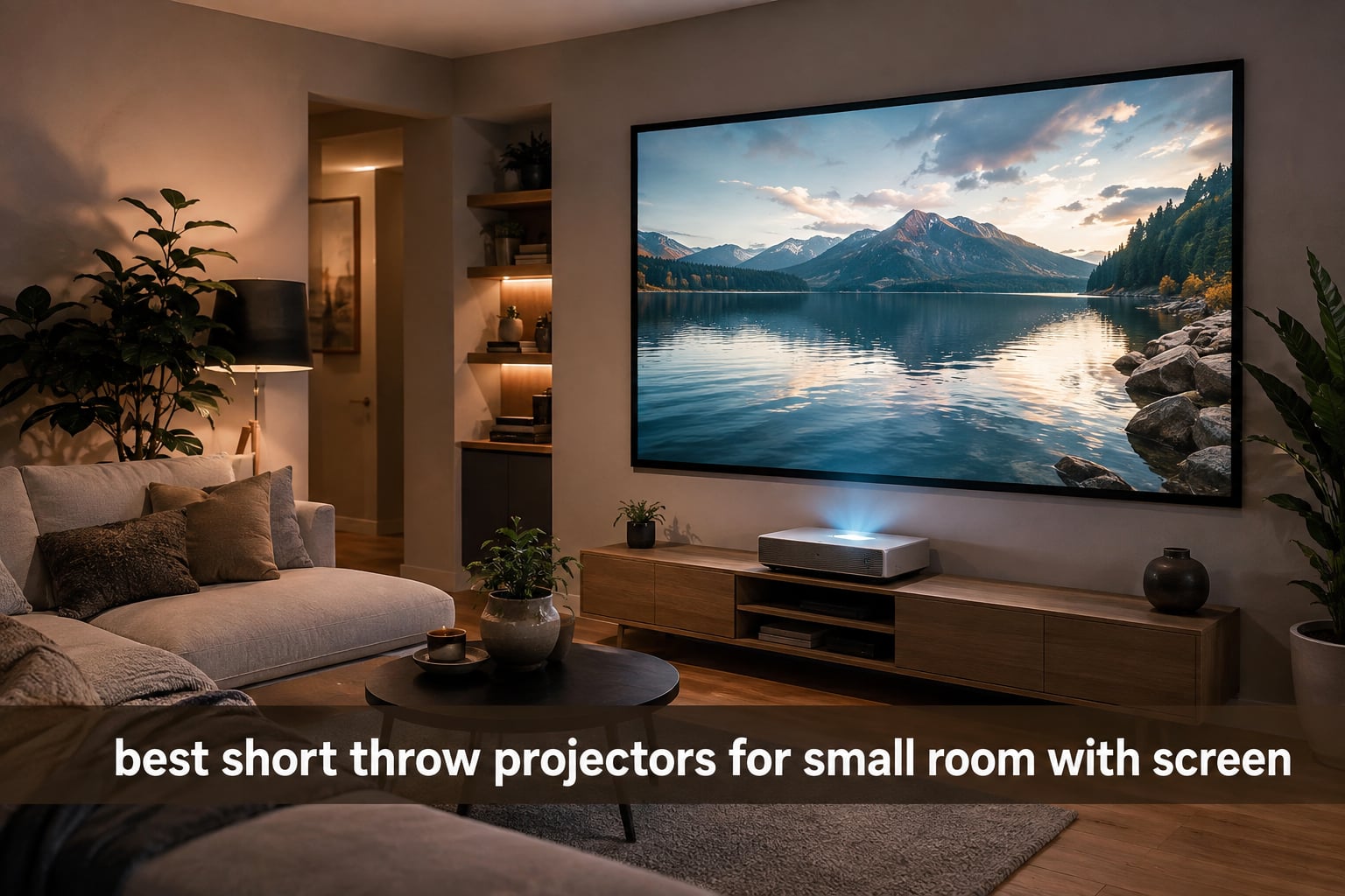 best short throw projectors for small room with screen
