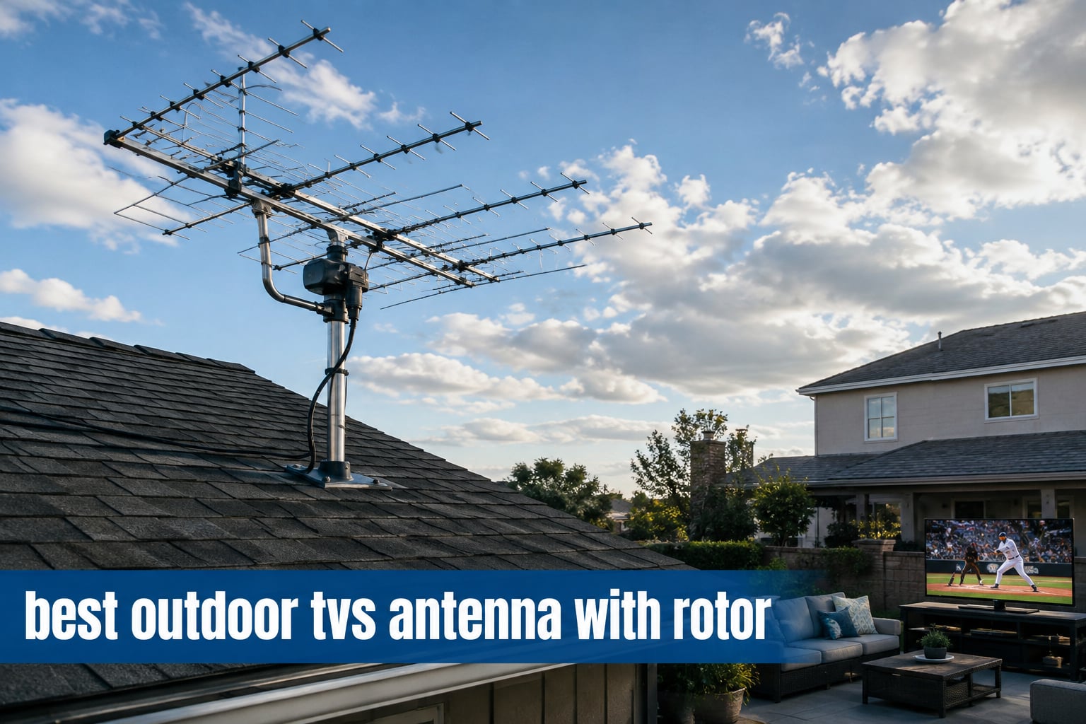 best outdoor tvs antenna with rotor