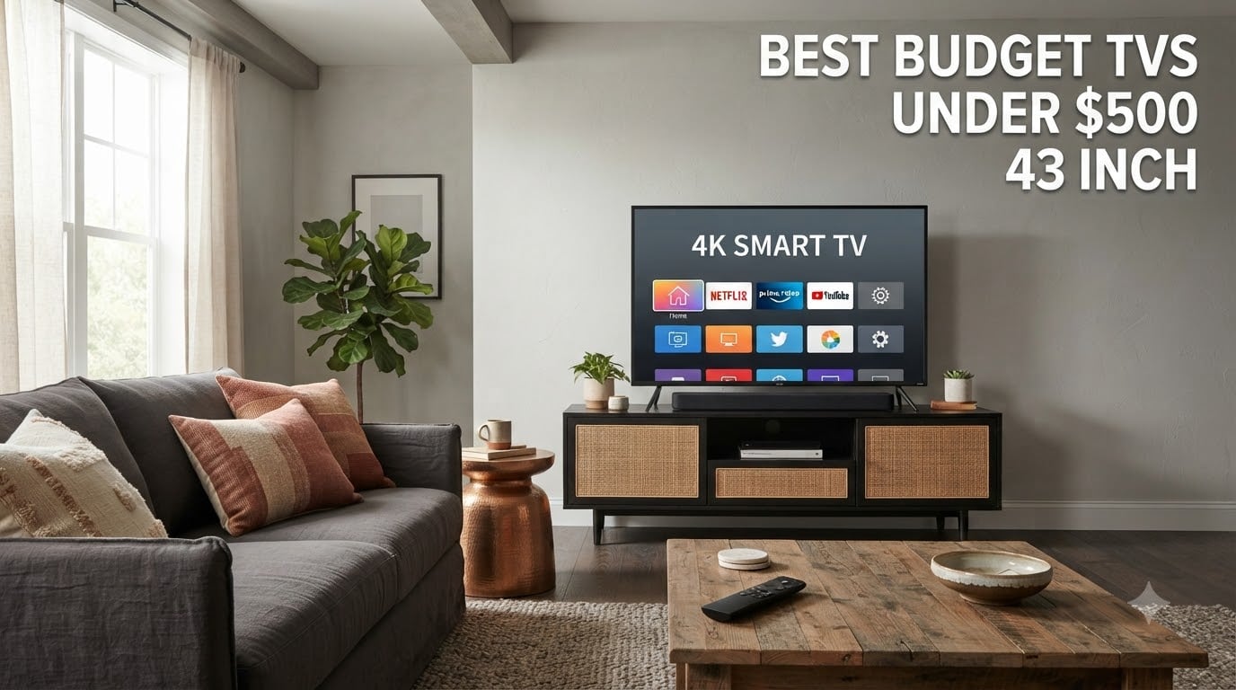 best budget tvs under $500 43 inch