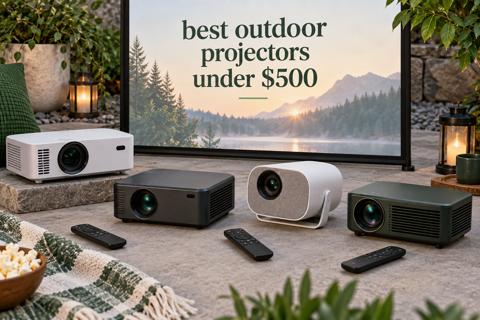 best outdoor projectors under $500