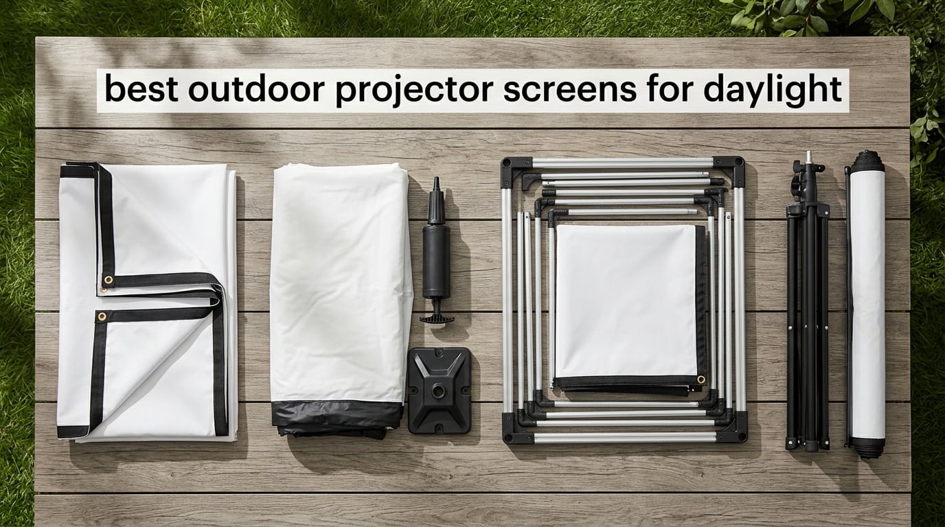 best outdoor projector screens for daylight