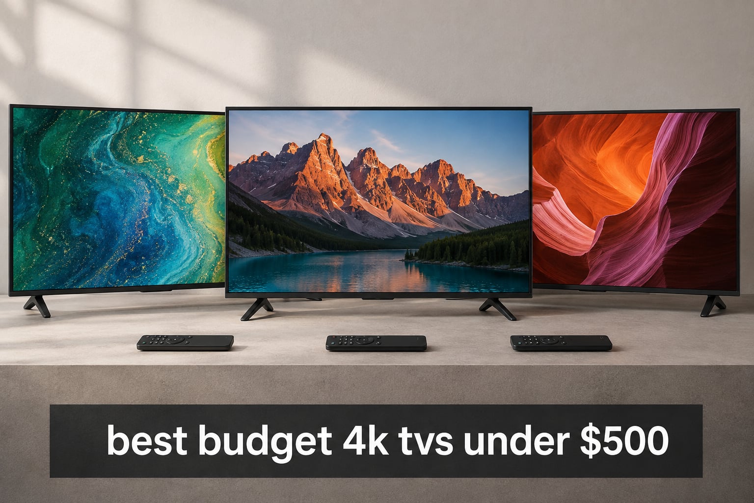 best budget 4k tvs under $500
