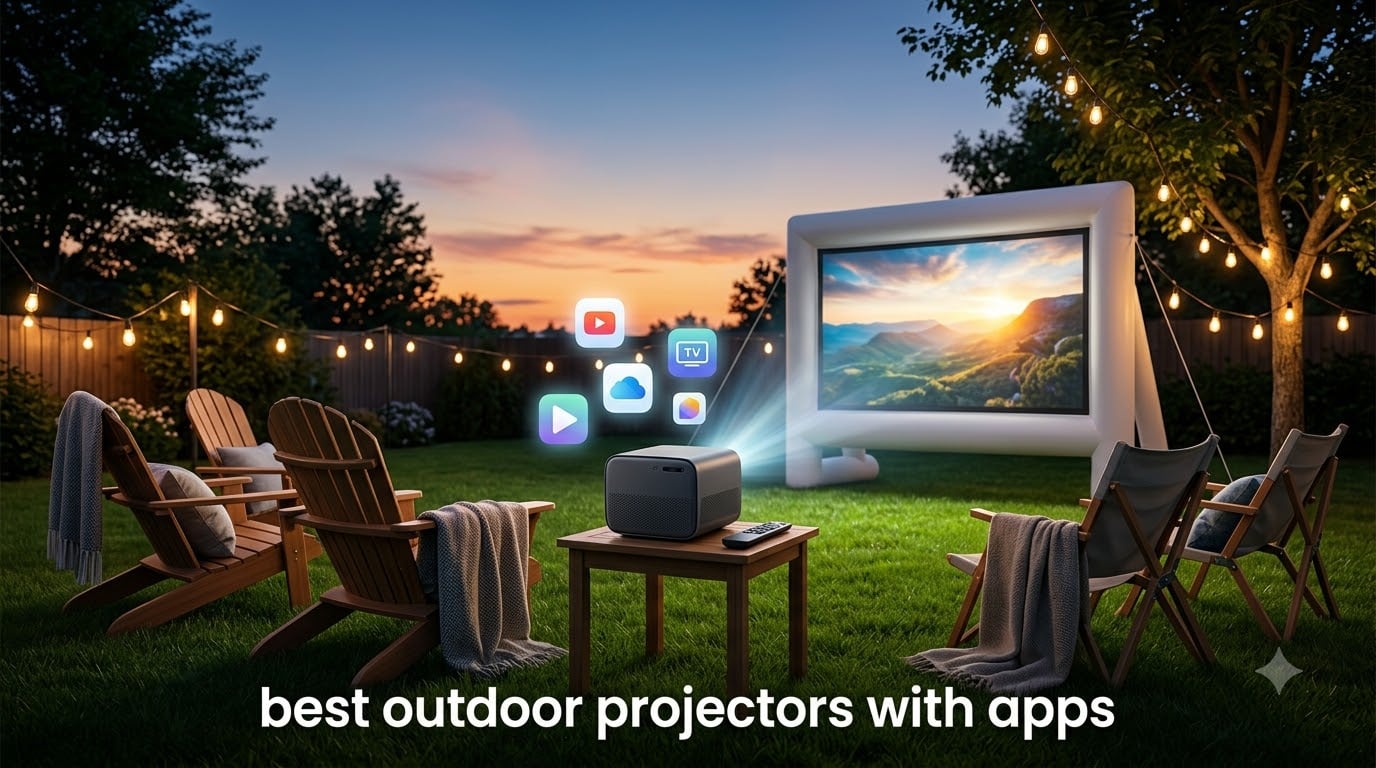 best outdoor projectors with apps