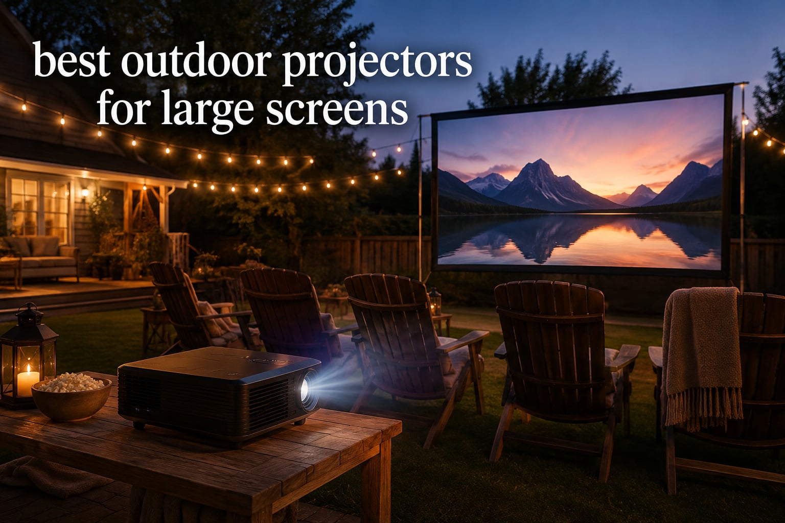 best outdoor projectors for large screens