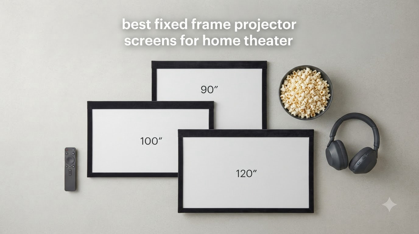 best fixed frame projector screens for home theater
