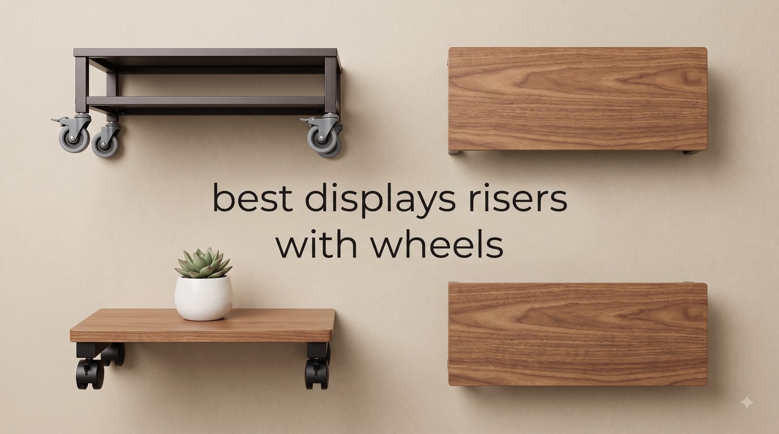 best displays risers with wheels