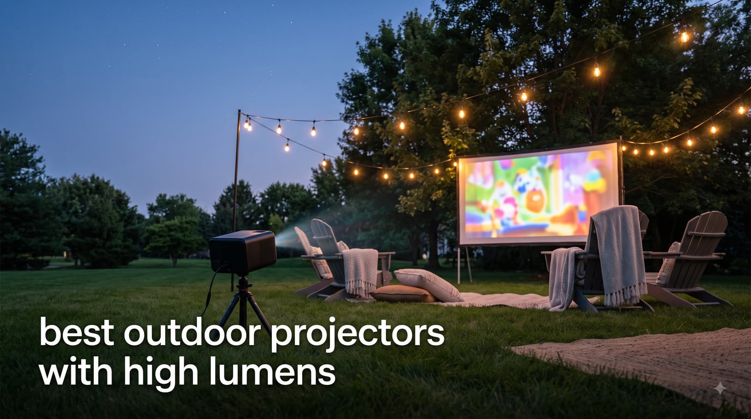 best outdoor projectors with high lumens