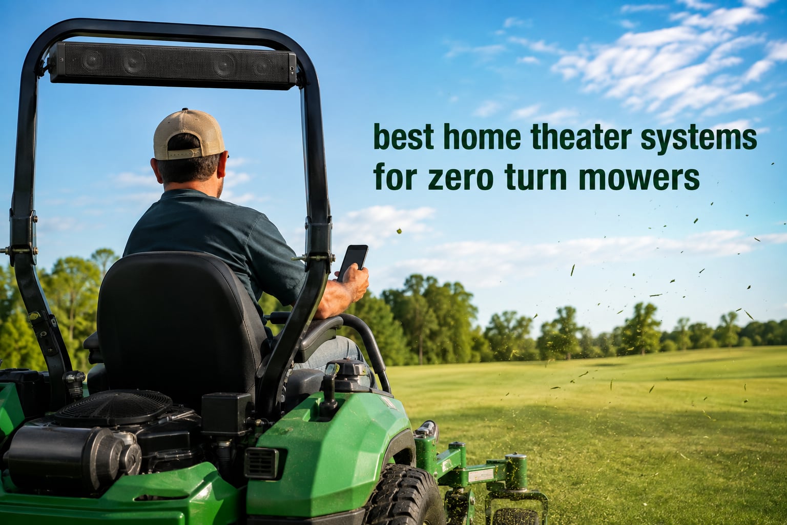best home theater systems for zero turn mowers
