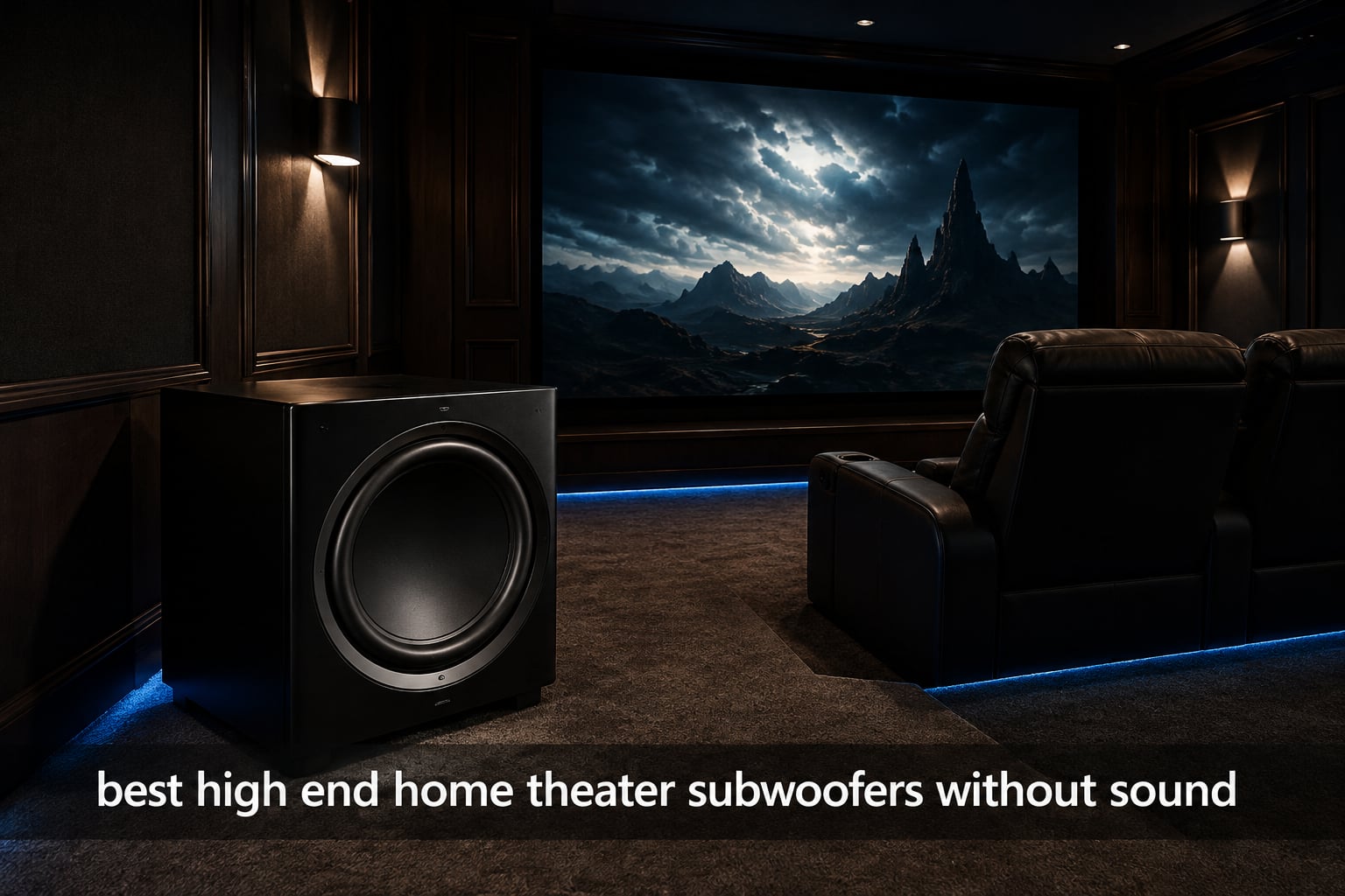 best high end home theater subwoofers without sound