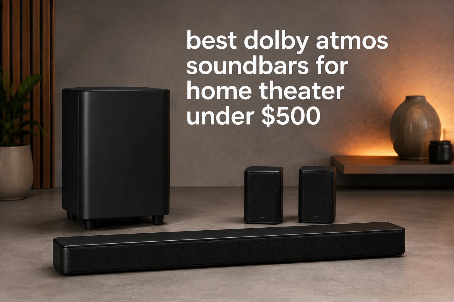best dolby atmos soundbars for home theater under $500
